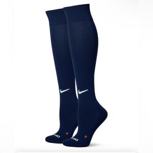 NWT Nike Unisex Adult Baseball/Softball Over-The-Calf Socks (2 Pairs) Navy Blue